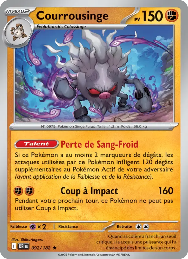 092/182 - Courrousinge — Carte Pokémon Rivalités Destinées 092/182