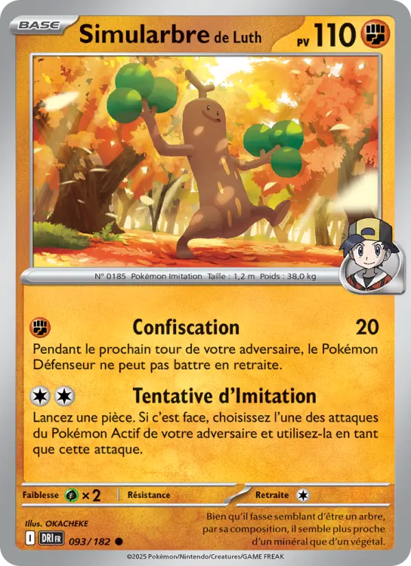 093/182 - Simularbre de Luth — Carte Pokémon Rivalités Destinées 093/182