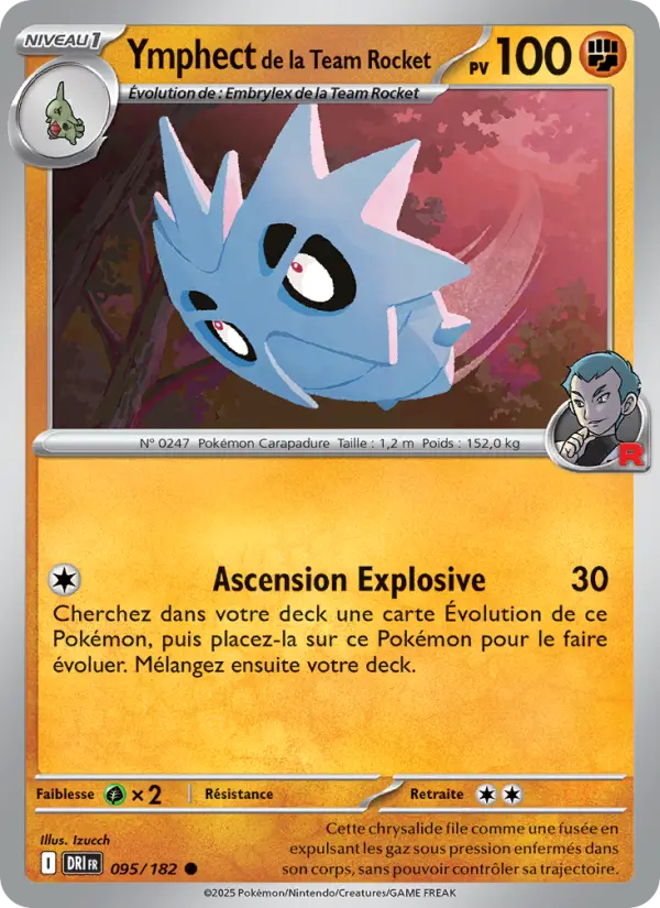 095/182 - Ymphect de la Team Rocket — Carte Pokémon Rivalités Destinées 095/182