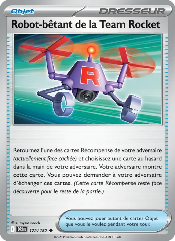 172/182 - Robot-bêtant de la Team Rocket — Carte Pokémon Rivalités Destinées 172/182