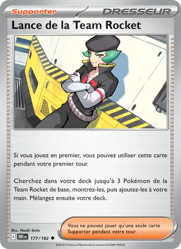 177/182 - Lance de la Team Rocket — Carte Pokémon Rivalités Destinées 177/182