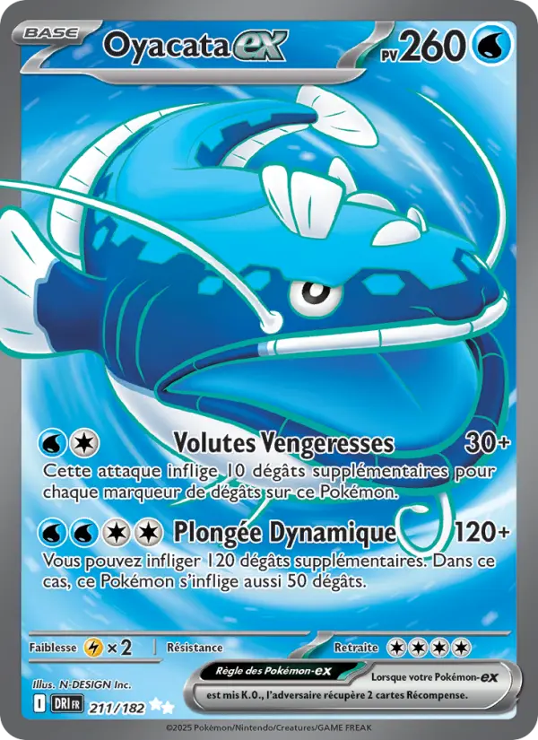 Oyacata-ex — Carte Pokémon 211 Rivalités Destinées