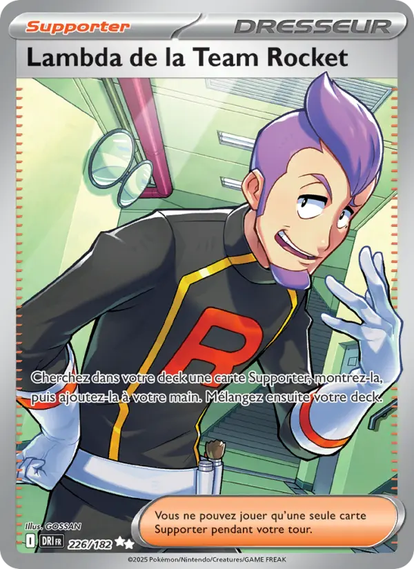 226/182 - Lambda de la Team Rocket — Carte Pokémon Rivalités Destinées 226/182