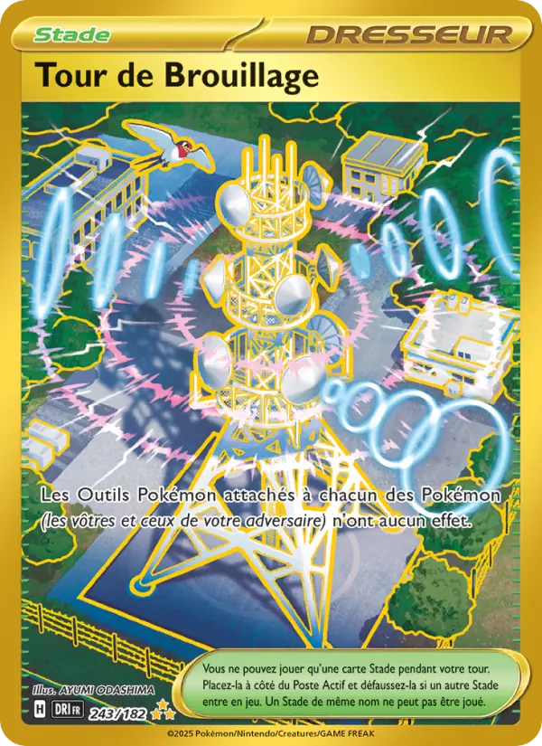 243/182 - Tour de Brouillage — Carte Pokémon Rivalités Destinées 243/182