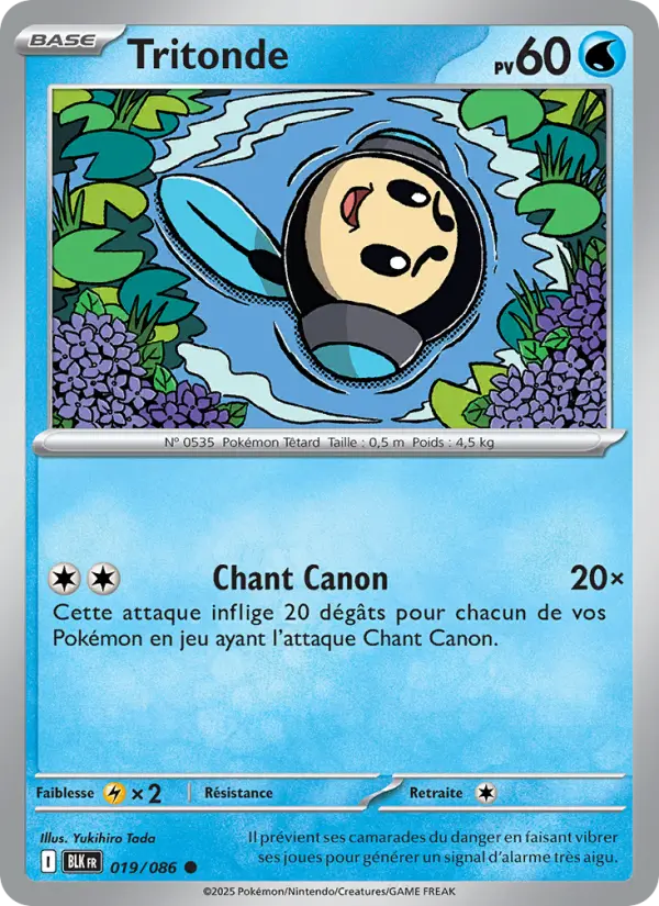 019/086 - Tritonde — Carte Pokémon Foudre Noire 019/86