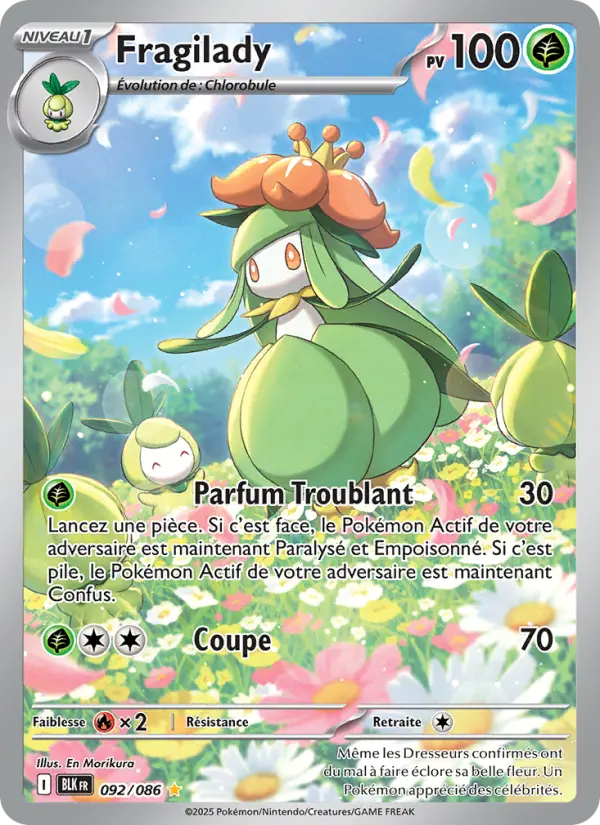 Fragilady — Carte Pokémon 092 Foudre Noire
