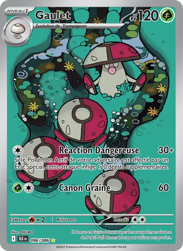 Gaulet — Carte Pokémon 096 Foudre Noire