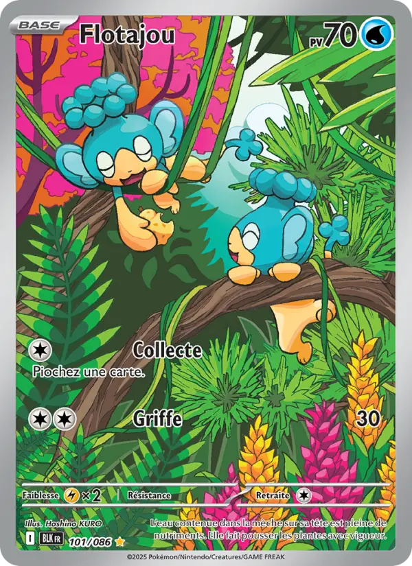 101/086 - Flotajou — Carte Pokémon Foudre Noire 101/86
