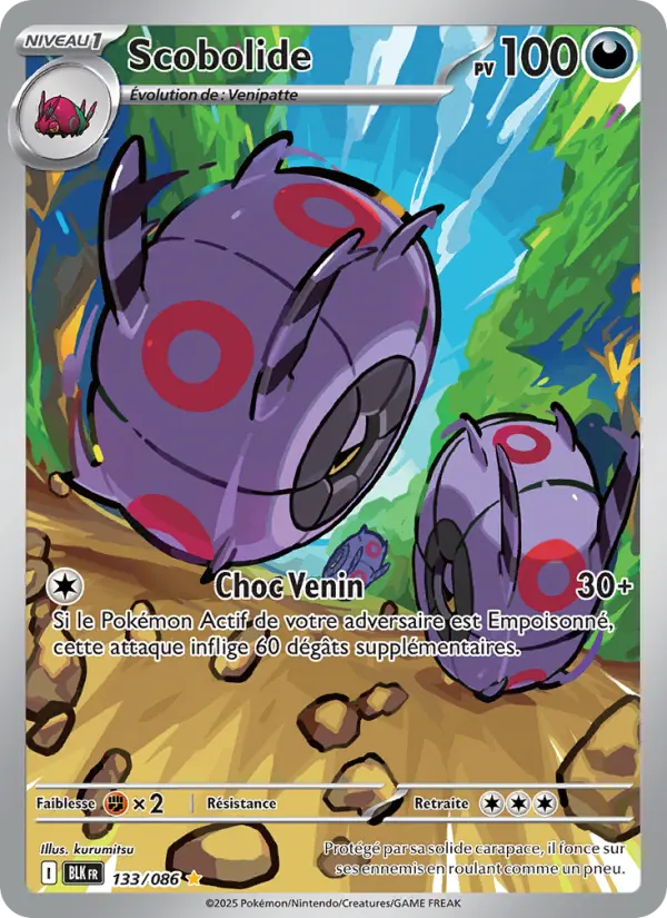 Scobolide — Carte Pokémon 133 Foudre Noire