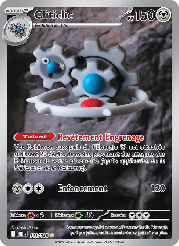 141/086 - Cliticlic — Carte Pokémon Foudre Noire 141/86
