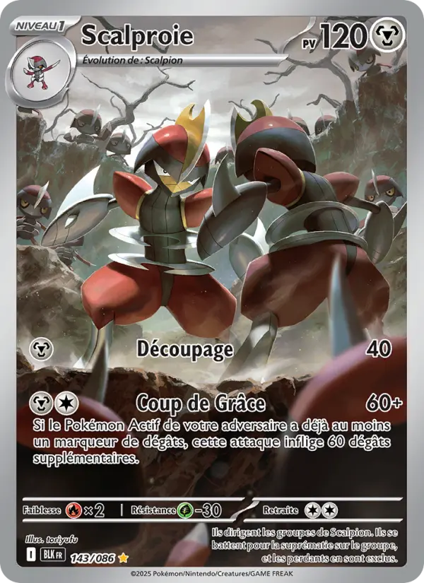 143/086 - Scalproie — Carte Pokémon Foudre Noire 143/86