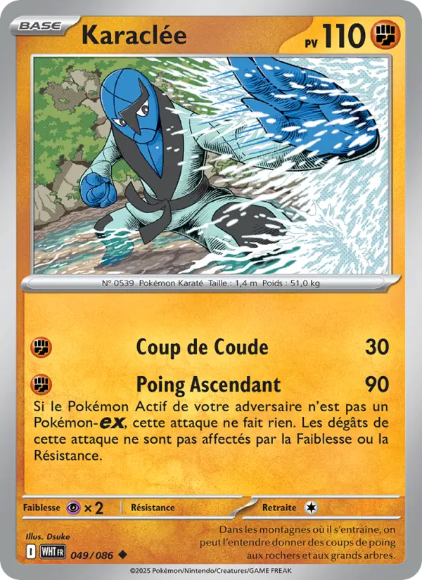 Karaclée — Carte Pokémon 049 Flamme Blanche
