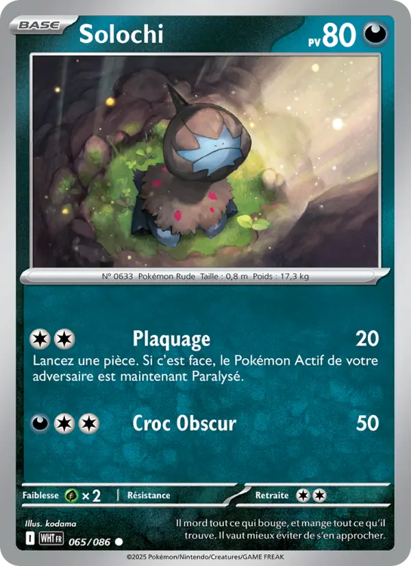 065/086 - Solochi — Carte Pokémon Flamme Blanche 065/86