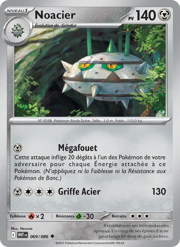 Noacier — Carte Pokémon 069 Flamme Blanche
