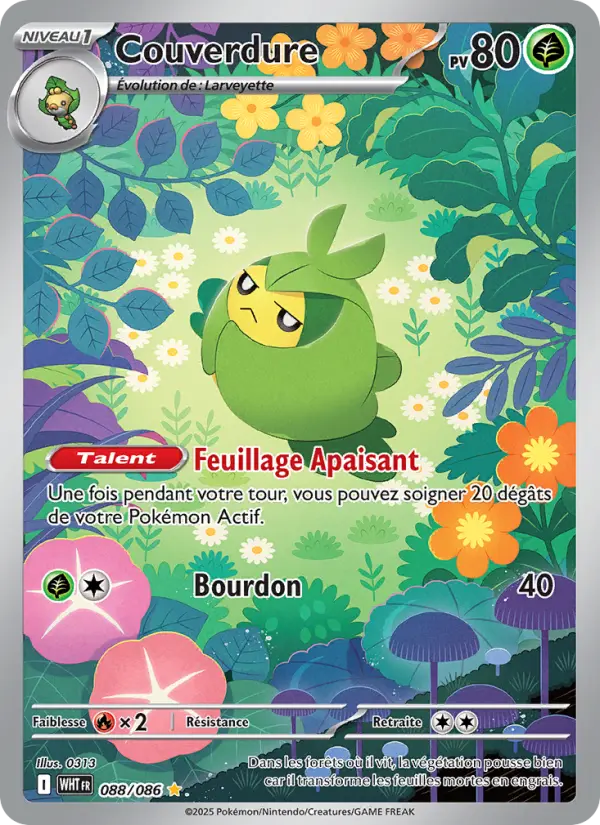 Couverdure — Carte Pokémon 088 Flamme Blanche