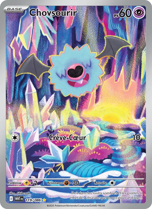 Chovsourir — Carte Pokémon 119 Flamme Blanche