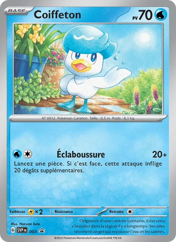 Coiffeton — Carte Pokémon 003 SVP Black Star Promos