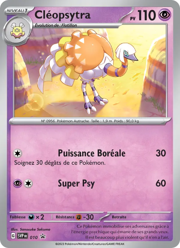 Cléopsytra — Carte Pokémon 010 SVP Black Star Promos