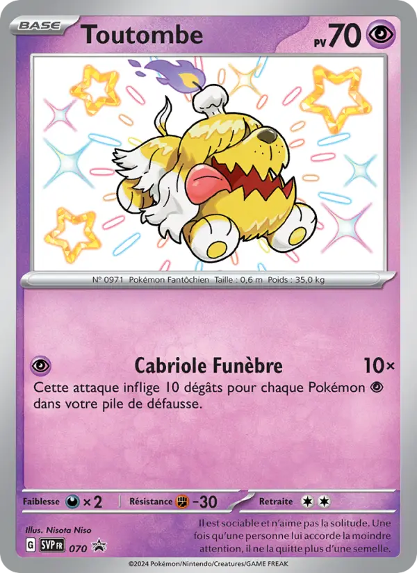Toutombe — Carte Pokémon 070 SVP Black Star Promos