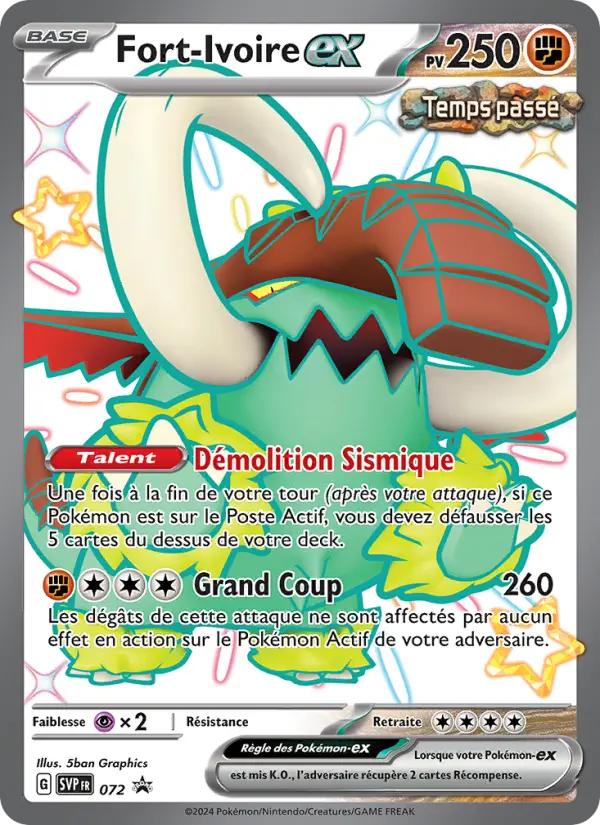 Fort-Ivoire-ex — Carte Pokémon 072 SVP Black Star Promos