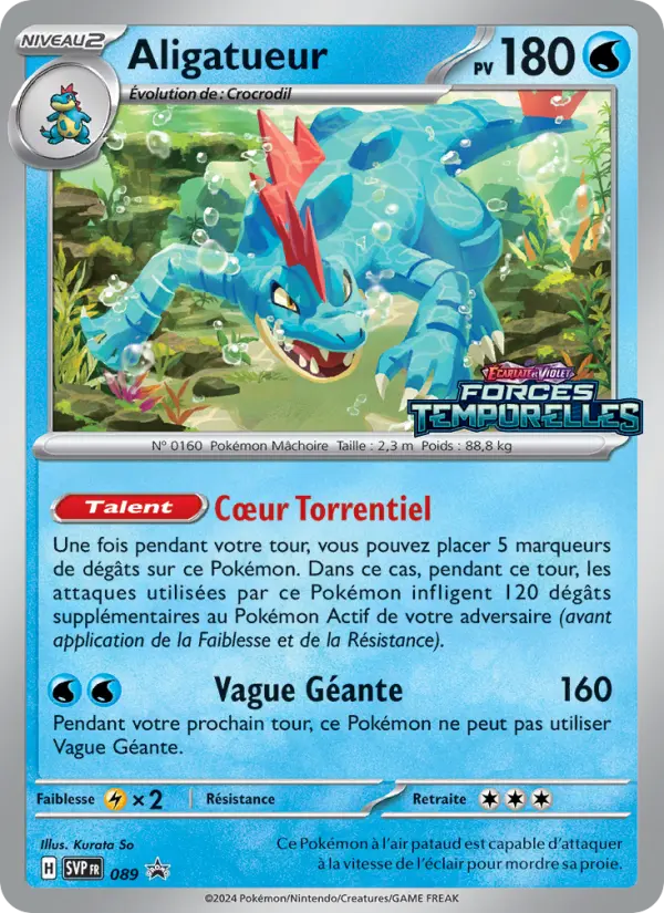 Aligatueur — Carte Pokémon 089 SVP Black Star Promos