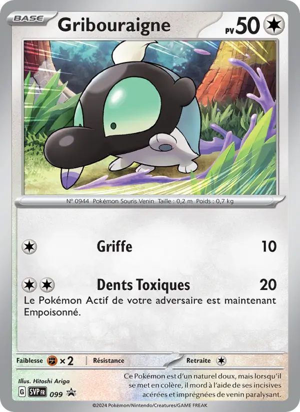 Gribouraigne — Carte Pokémon 099 SVP Black Star Promos