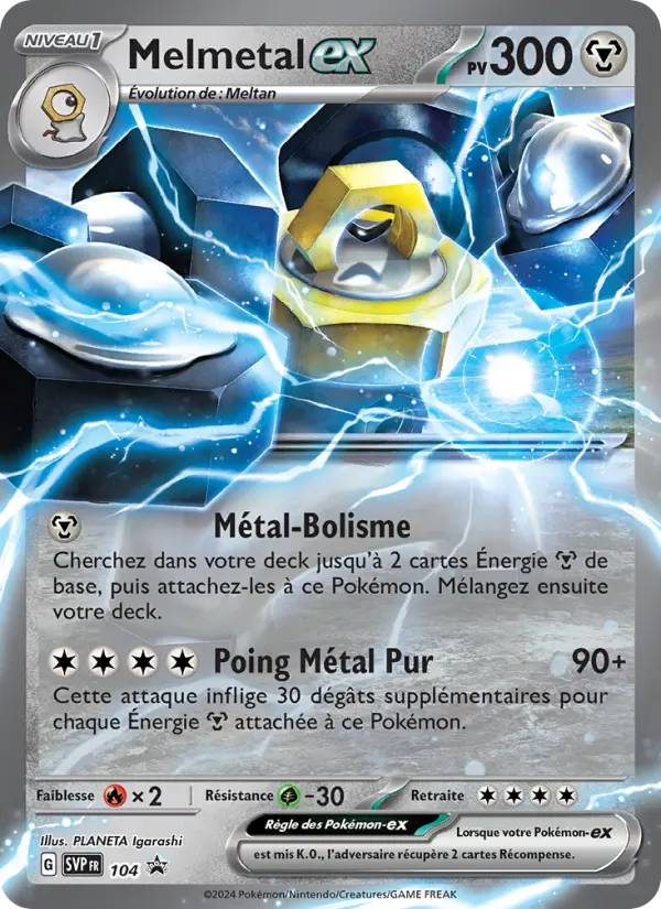 Melmetal-ex — Carte Pokémon 104 SVP Black Star Promos