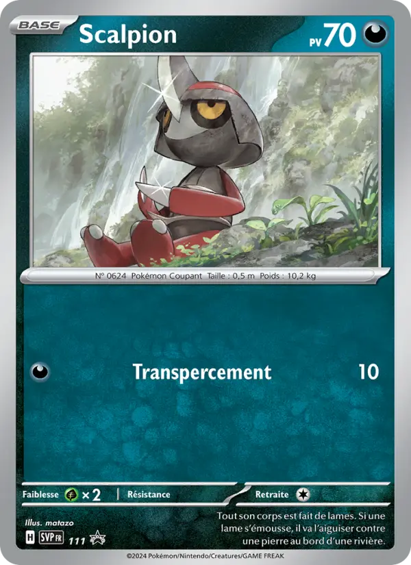 Scalpion — Carte Pokémon 111 SVP Black Star Promos