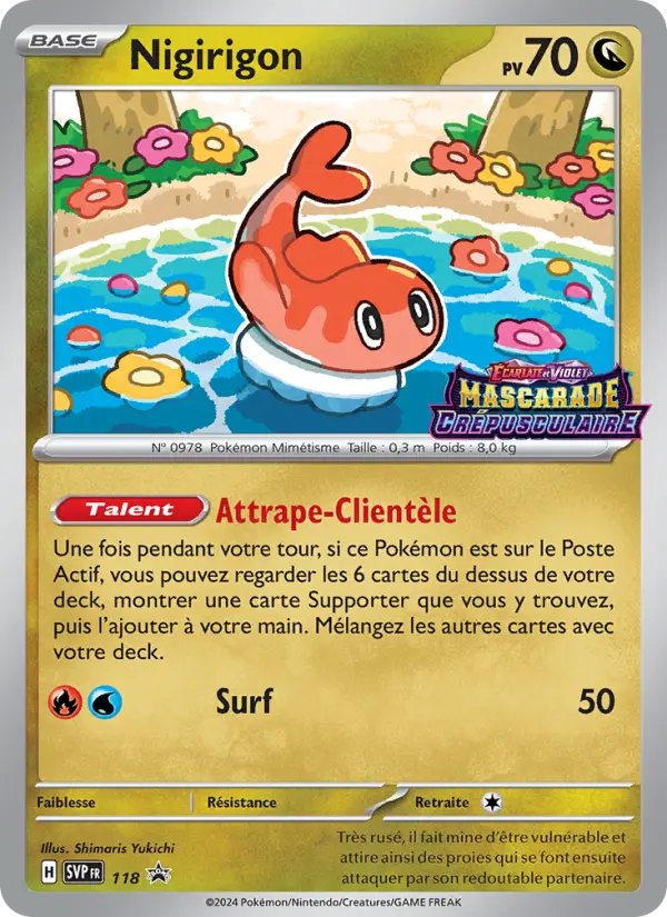 Nigirigon — Carte Pokémon 118 SVP Black Star Promos