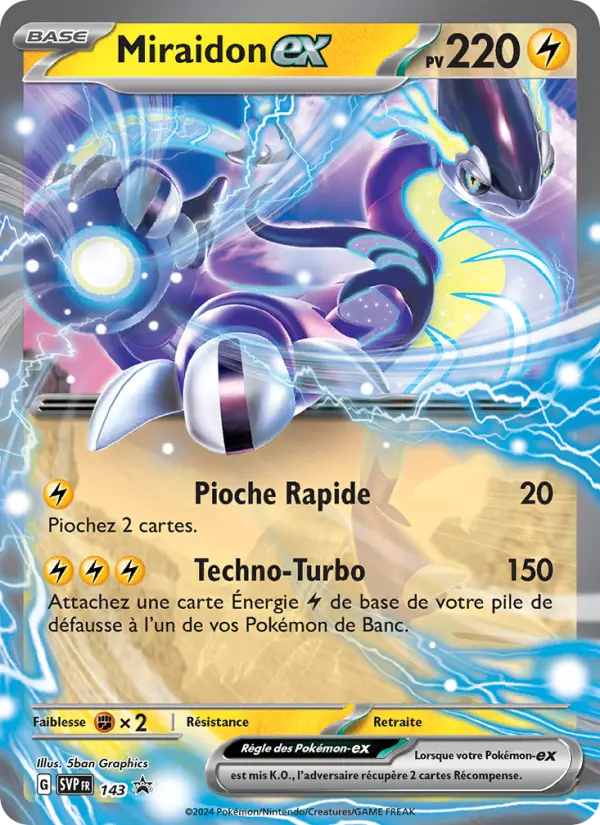 Miraidon-ex — Carte Pokémon 143 SVP Black Star Promos