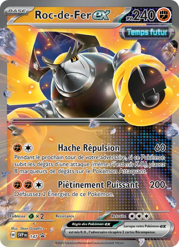 SVP147 - Roc-de-Fer EX — Carte Pokémon SVP Black Star Promos 147/225