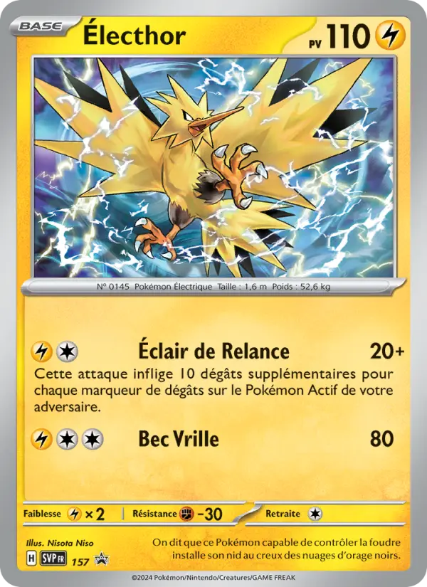 Électhor — Carte Pokémon 157 SVP Black Star Promos