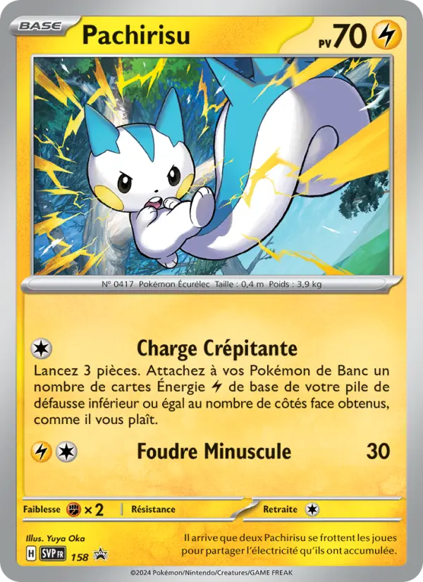 Pachirisu — Carte Pokémon 158 SVP Black Star Promos