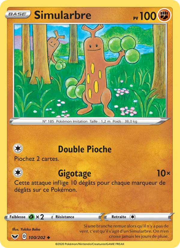 Simularbre — Carte Pokémon 100 Épée et Bouclier