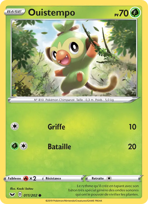 Ouistempo — Carte Pokémon 11 Épée et Bouclier