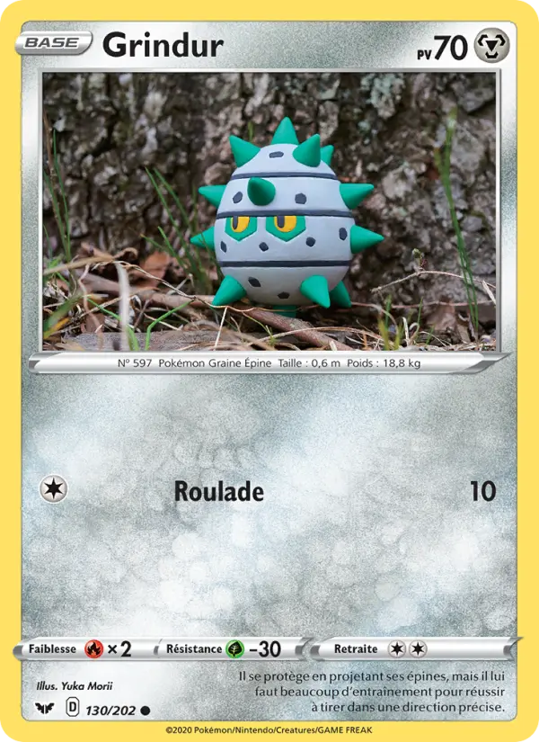 Grindur — Carte Pokémon 130 Épée et Bouclier