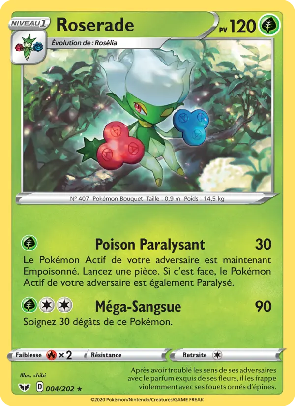 004/202 - Roserade — Carte Pokémon Épée et Bouclier 4/202