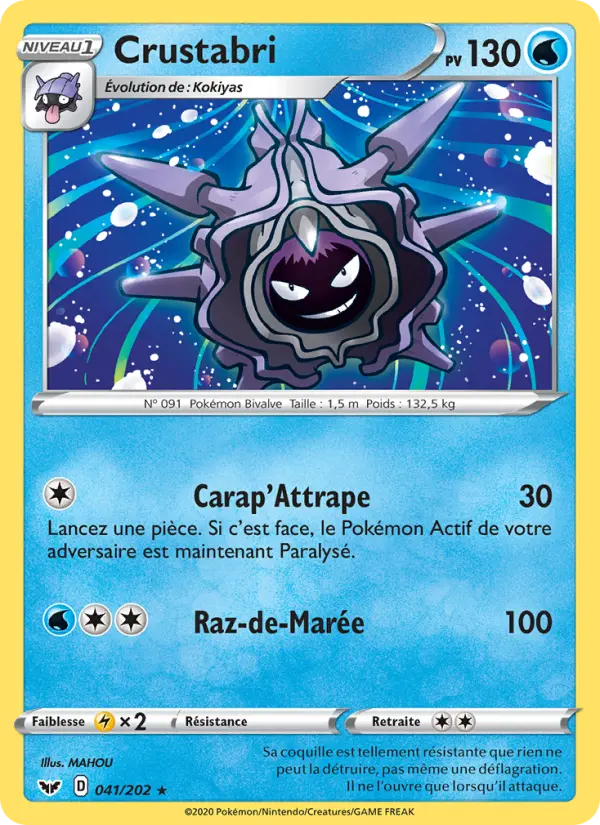 Crustabri — Carte Pokémon 41 Épée et Bouclier