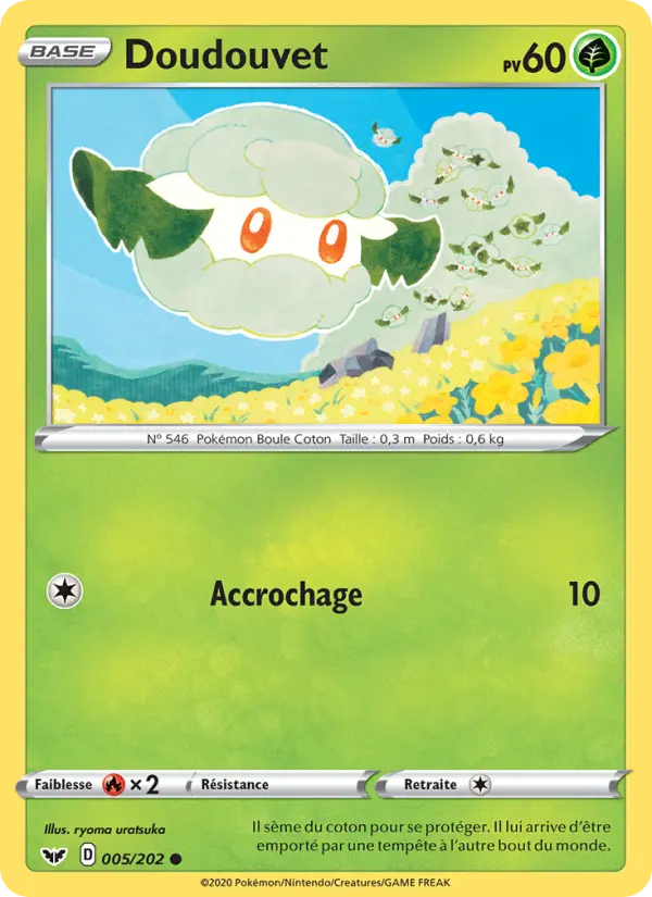 005/202 - Doudouvet — Carte Pokémon Épée et Bouclier 5/202