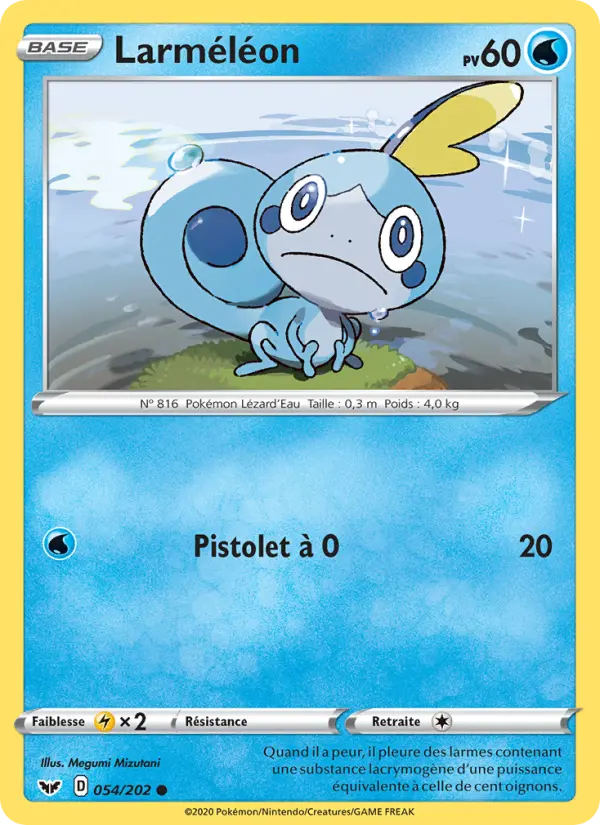 Larméléon — Carte Pokémon 54 Épée et Bouclier