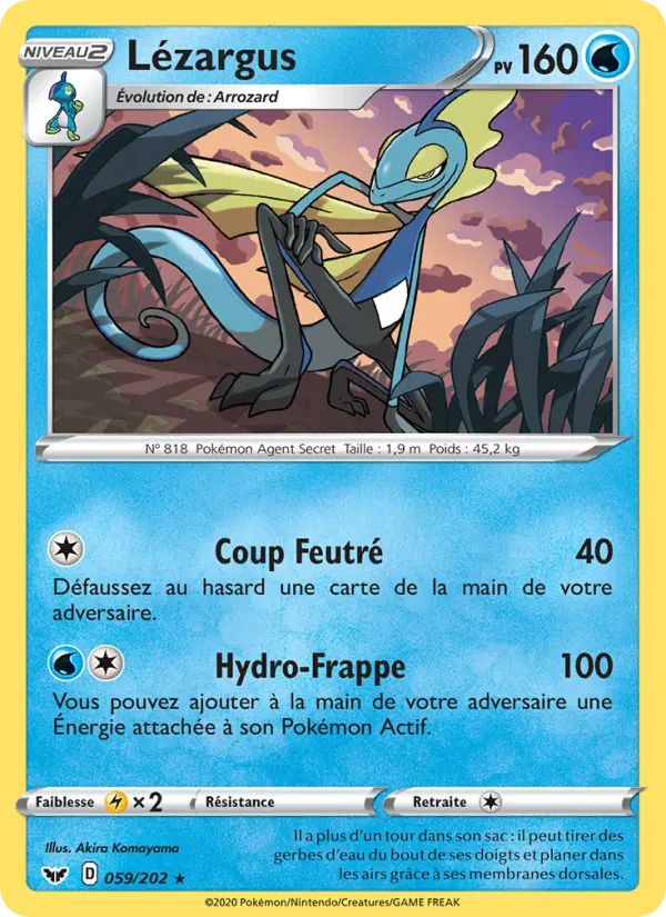 Lézargus — Carte Pokémon 59 Épée et Bouclier