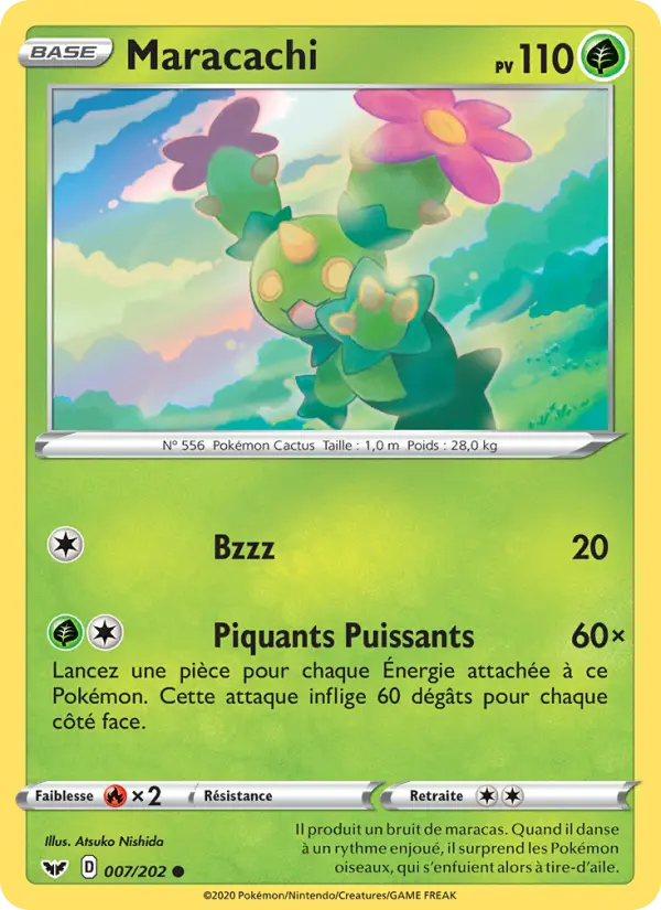 Maracachi — Carte Pokémon 7 Épée et Bouclier