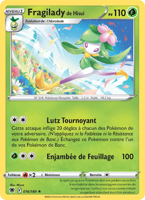 016/189 - Fragilady de Hisui — Carte Pokémon Astres Radieux 016/189
