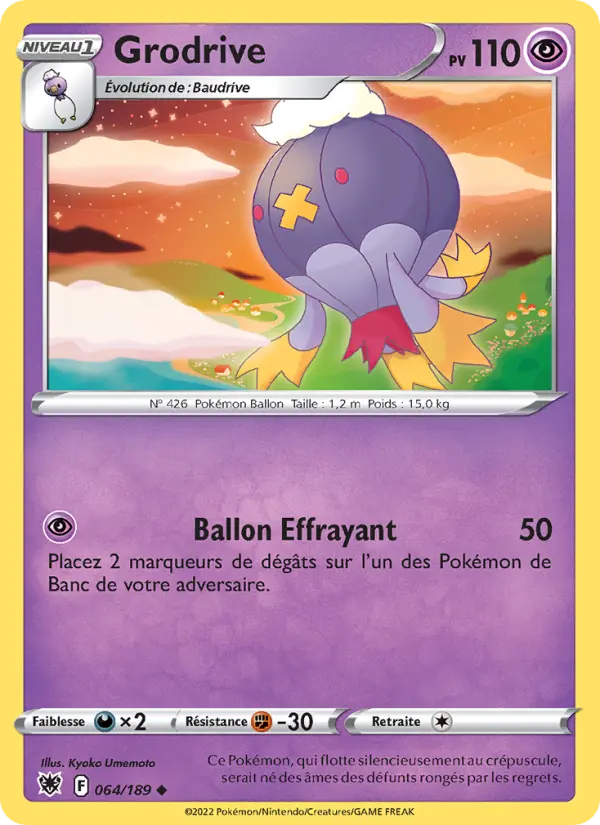 064/189 - Grodrive — Carte Pokémon Astres Radieux 064/189
