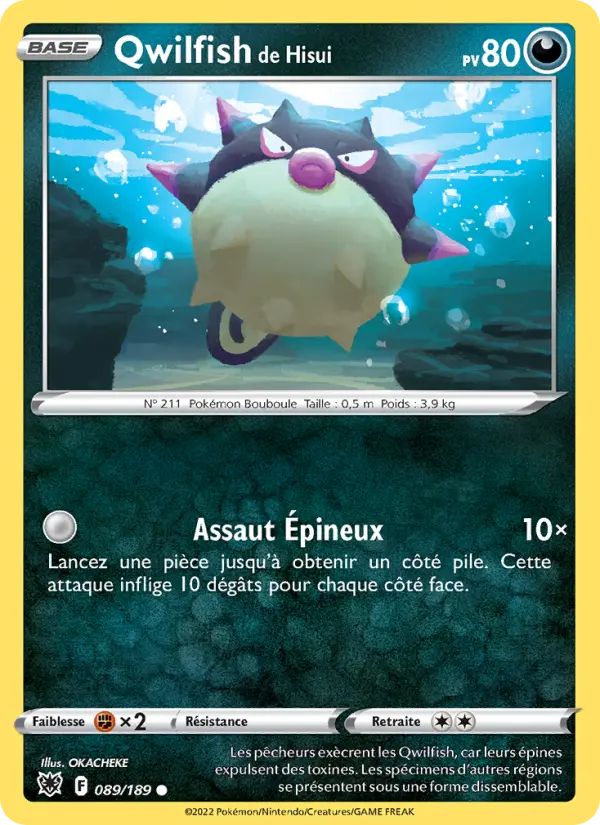 Qwilfish de Hisui — Carte Pokémon 089 Astres Radieux