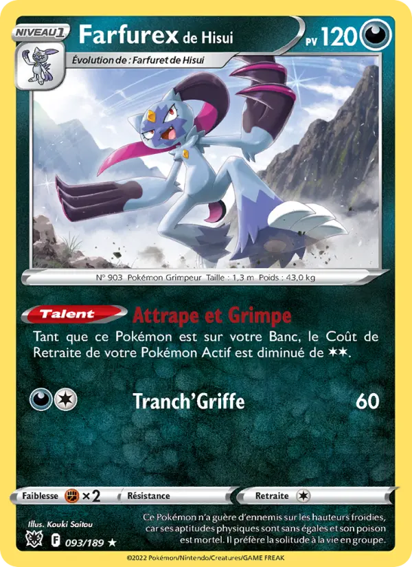 Farfurex de Hisui — Carte Pokémon 093 Astres Radieux