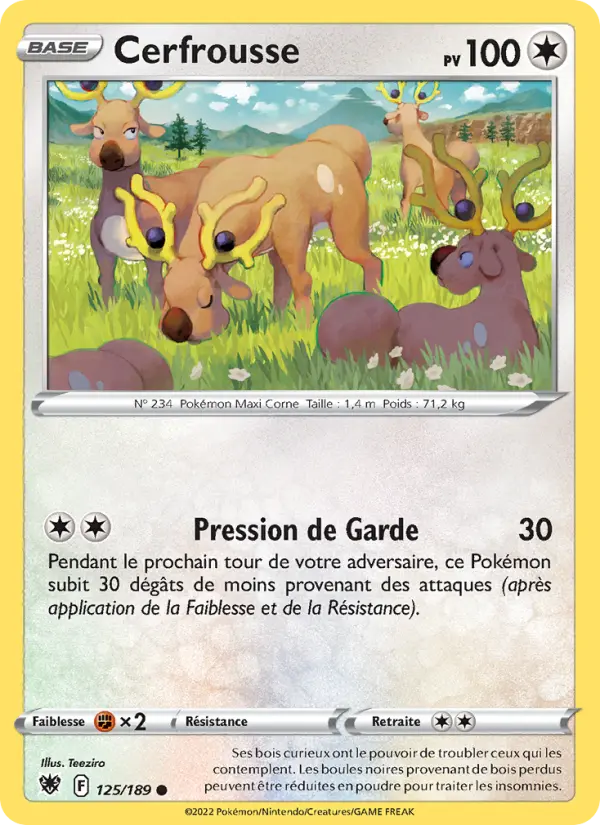Cerfrousse — Carte Pokémon 125 Astres Radieux
