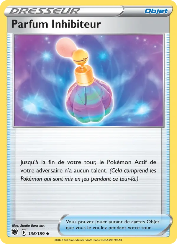 136/189 - Parfum Inhibiteur — Carte Pokémon Astres Radieux 136/189