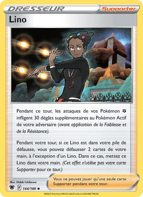 144/189 - Lino — Carte Pokémon Astres Radieux 144/189