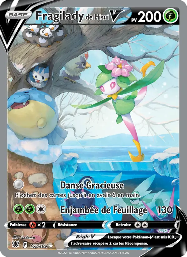 163/189 - Fragilady de Hisui V — Carte Pokémon Astres Radieux 163/189